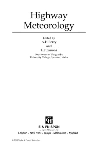 Highway meteorology
