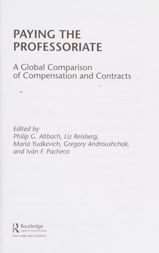 Paying the professoriate: a global comparison of compensation and contracts