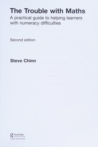 The trouble with maths: a practical guide to helping learners with numeracy difficulties