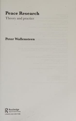 Peace research: theory and practice