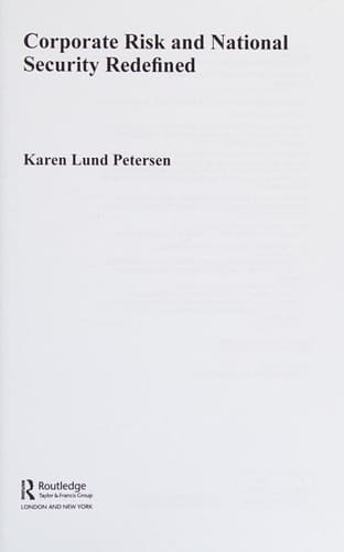 Corporate risk and national security redefined