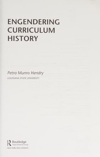 Engendering curriculum history