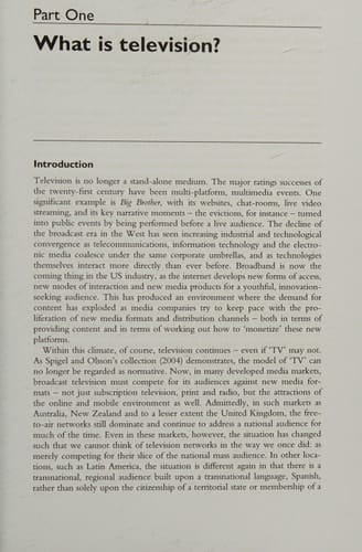 Television studies after tv: understanding television in the post- broadcast era