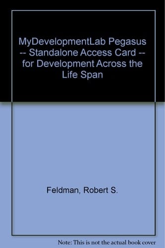 Development Across the Life Span: Mydevelopmentlab Pegasus Student Access Code Card