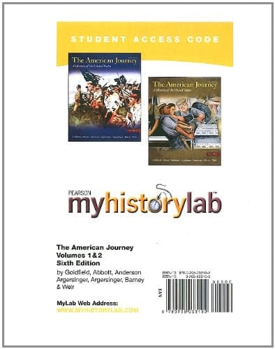 The African-American Odyssey: Myhistorylab Student Access Code Card