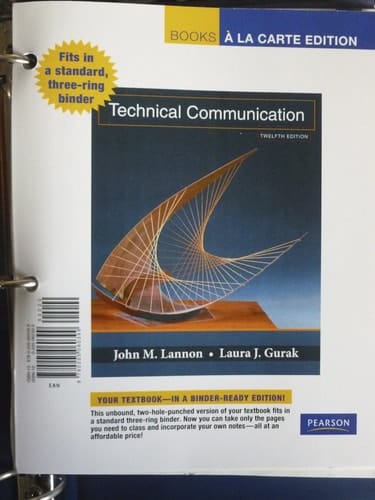 Technical Communication, Books a la Carte Edition (12th Edition)