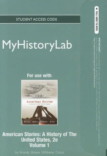 American Stories: Myhistorylab Student Access Code Card
