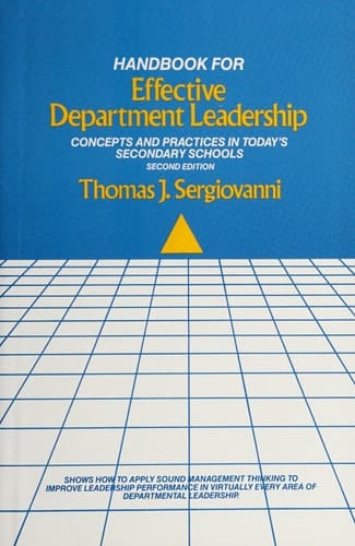 Handbook for Effective Department Leadership: Concepts and Practices in Today's Secondary Schools