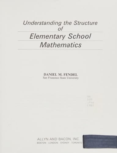 Understanding the Structure of Elementary School Mathematics
