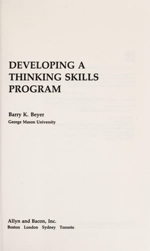 Developing a Thinking Skills Program