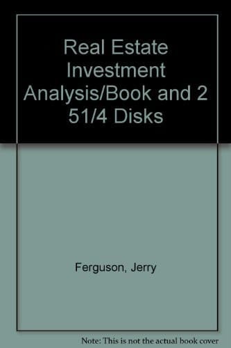 Real Estate Investment Analysis/Book and 2 51/4" Disks