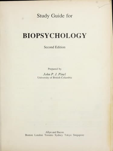 Biopsychology