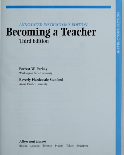 Becoming a Teacher