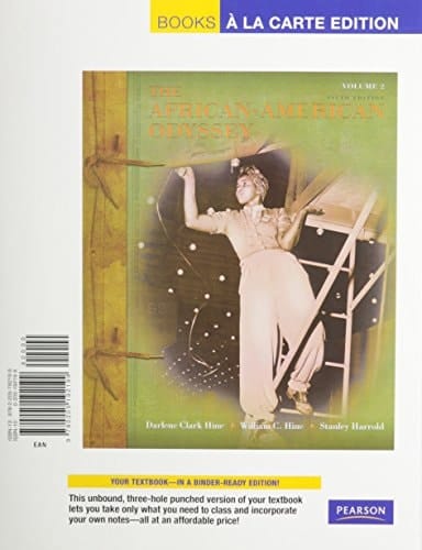 The African American Odyssey, Volume 2, Books a la Carte Edition (5th Edition)