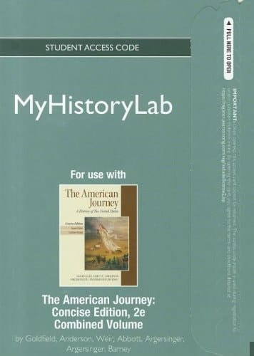 NEW MyHistoryLab -- Standalone Access Card -- for The American Journey, Concise Edition (2nd Edition)