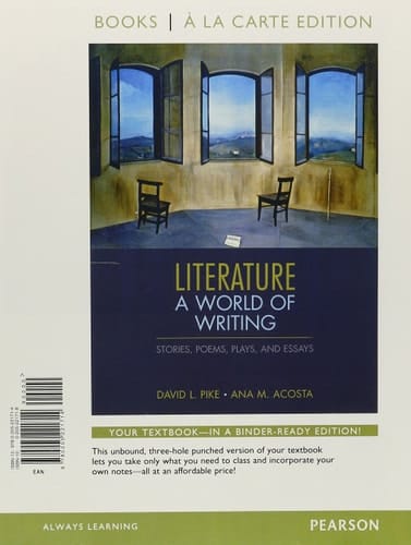 Literature: a World of Writing Stories, Poems, Plays, and Essays, Books a la Carte Plus MyLiteratureLab -- Access Card Package