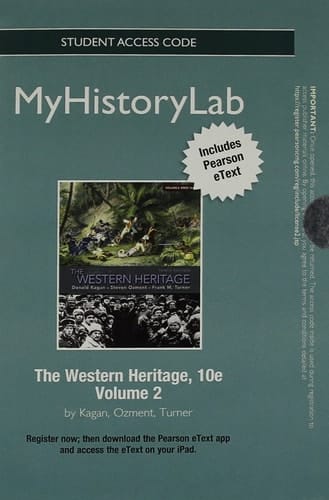 The Western Heritage New Myhistorylab With Pearson Etext Standalone Access Card: Myhistorylab Update