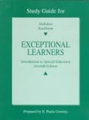 Exceptional Learners; Introduction to Special Education (Study Guide)