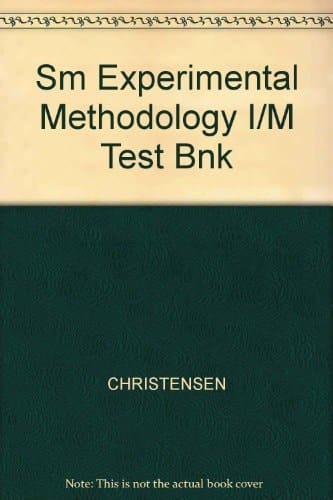 Sm Experimental Methodology I/M Test Bnk