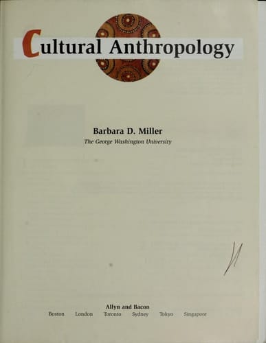 Cultural anthropology