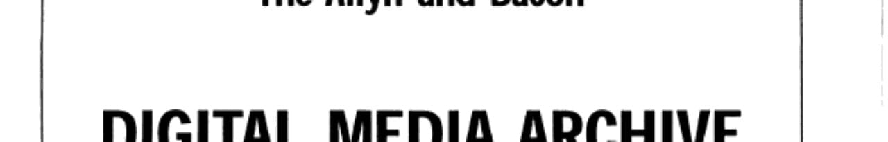 Allyn and Bacon Digital Media Archive CD-ROM for Education, 2001 Edition