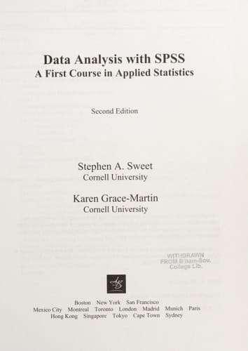 Data Analysis with SPSS (2nd Edition)