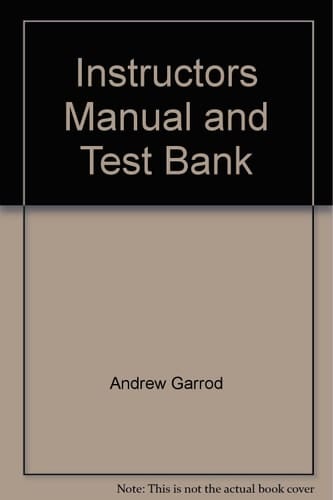 Instructors Manual and Test Bank