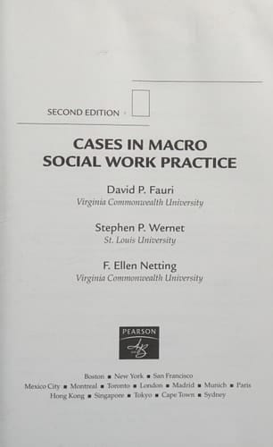 Cases in Macro Social Work Practice, Second Edition