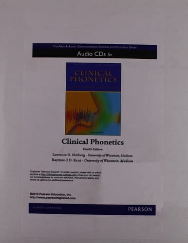 Clinical Phonetics with Audio CD (3rd Edition)