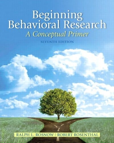 Beginning Behavioral Research: A Conceptual Primer (2-downloads) (Mysearchlab)