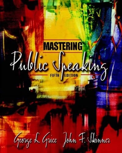 Mastering Public Speaking with CD-ROM (5th Edition)