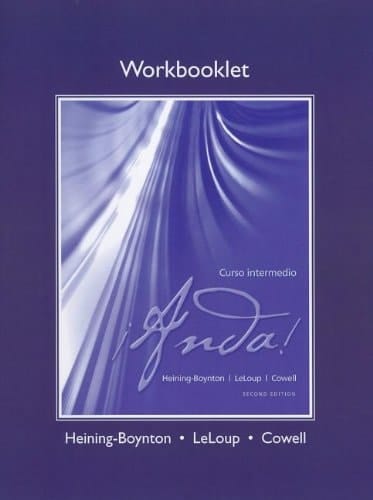 Workbooklet (printed) for ¡Anda! Curso intermedio