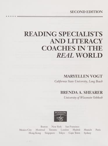 Reading Specialists and Literacy Coaches in the Real World (2nd Edition)
