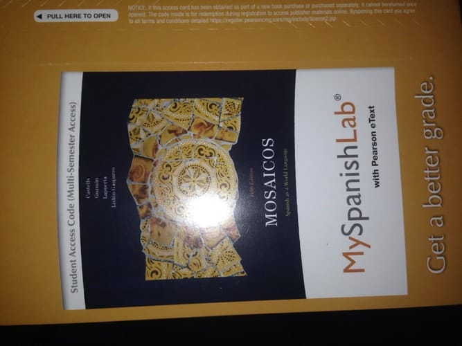 Mosaicos Passcode: 6 Month Access, with E-book