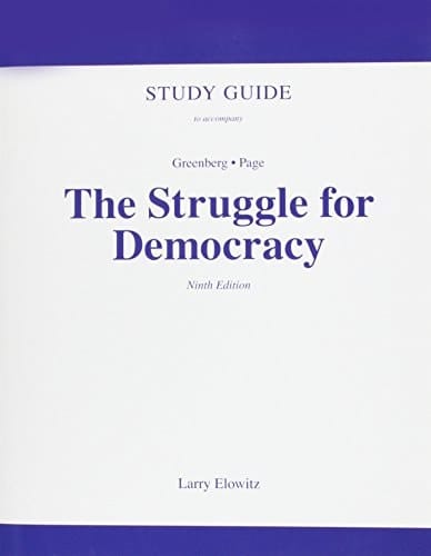 Study Guide for The Struggle for Democracy