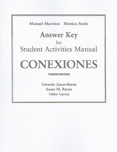 SAM Answer Key for Conexiones: Comunicacion y cultura