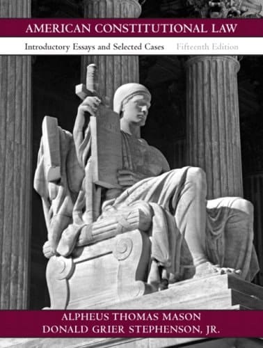 American Constitutional Law: Introductory Essays and Selected Cases + Mysearchlab