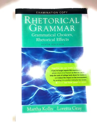 Rhetorical Grammar (6th Edition)