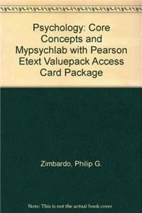 Psychology + Mypsychlab With Pearson Etext Valuepack Access Card: Core Concepts
