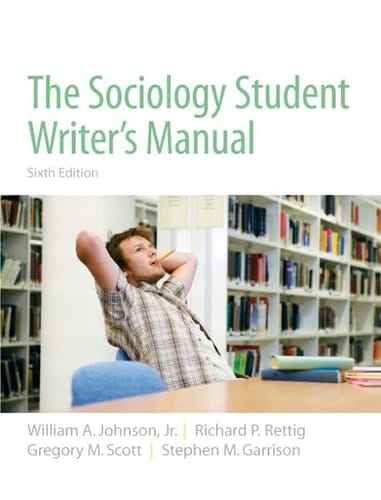 The Sociology Student Writer's Manual