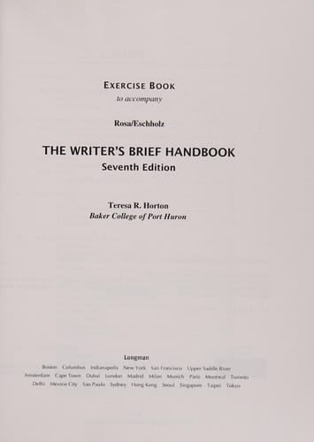 Exercise Book for Writer's Brief Handbook, The