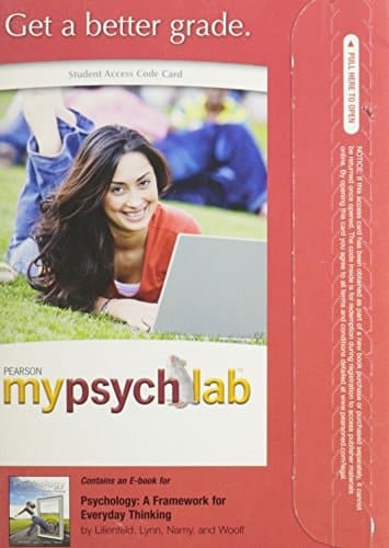Psychology Mypsychlab Access Code: A Framework for Everyday Thinking
