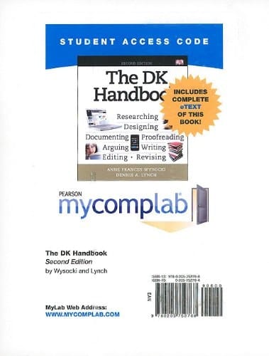 MyCompLab with Pearson eText -- Standalone Access Card -- for The DK Handbook (2nd Edition)