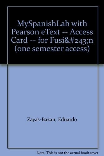 Fusion Myspanishlab With Pearson Etext Access Card: 6 Month Access