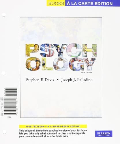 Psychology: Books a La Carte
