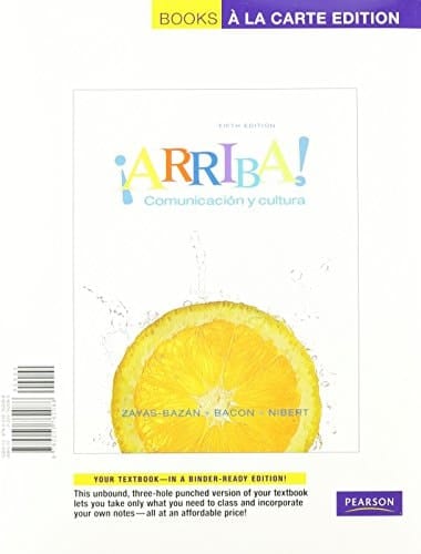Arriba: Comunicacion y Cultura [With Access Code] (Books a la Carte Plus: MySpanishLab)