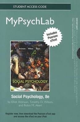 Social Psychology Mypsychlab Student Access Code Card