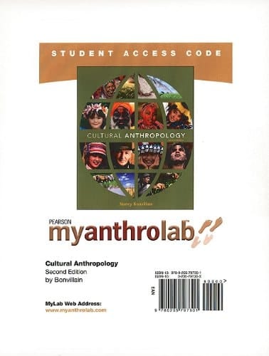 Cultural Anthropology Myanthrolab Student Access Code Card