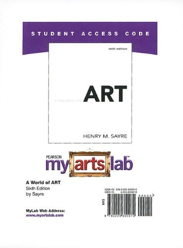A World of Art 6th Ed Myartslab Access Code Card