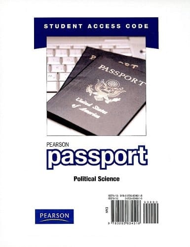 Introduction to Political Science: Passport Student Access Code Card